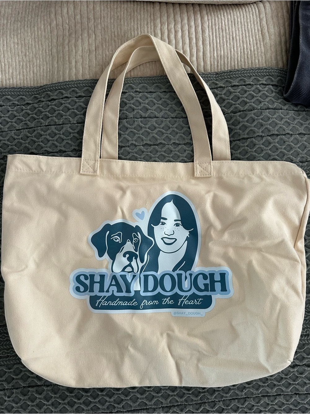 Tote bag - collab with @shay_dough_